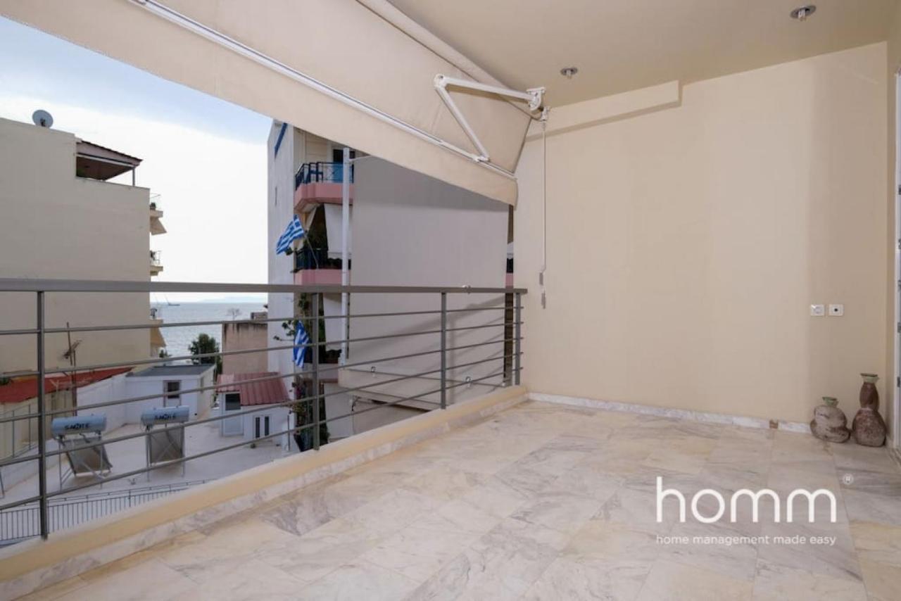 Piraeus Homm Apartment In Kazanova Str Sea View Bagian luar foto