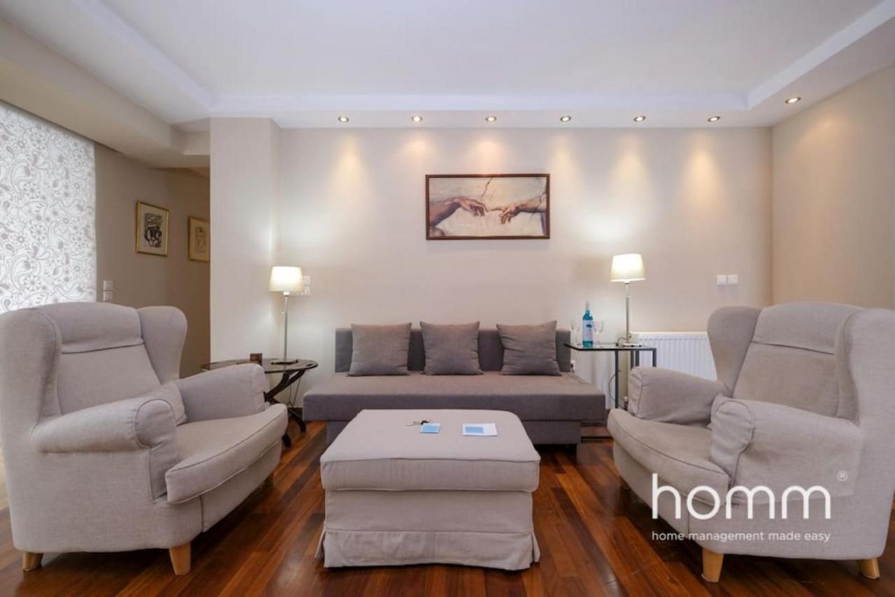 Piraeus Homm Apartment In Kazanova Str Sea View Bagian luar foto