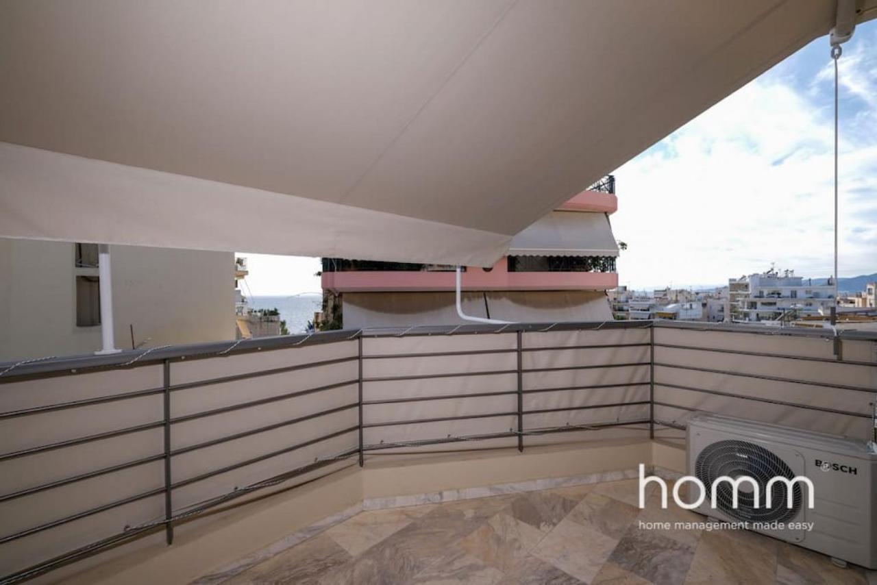 Piraeus Homm Apartment In Kazanova Str Sea View Bagian luar foto