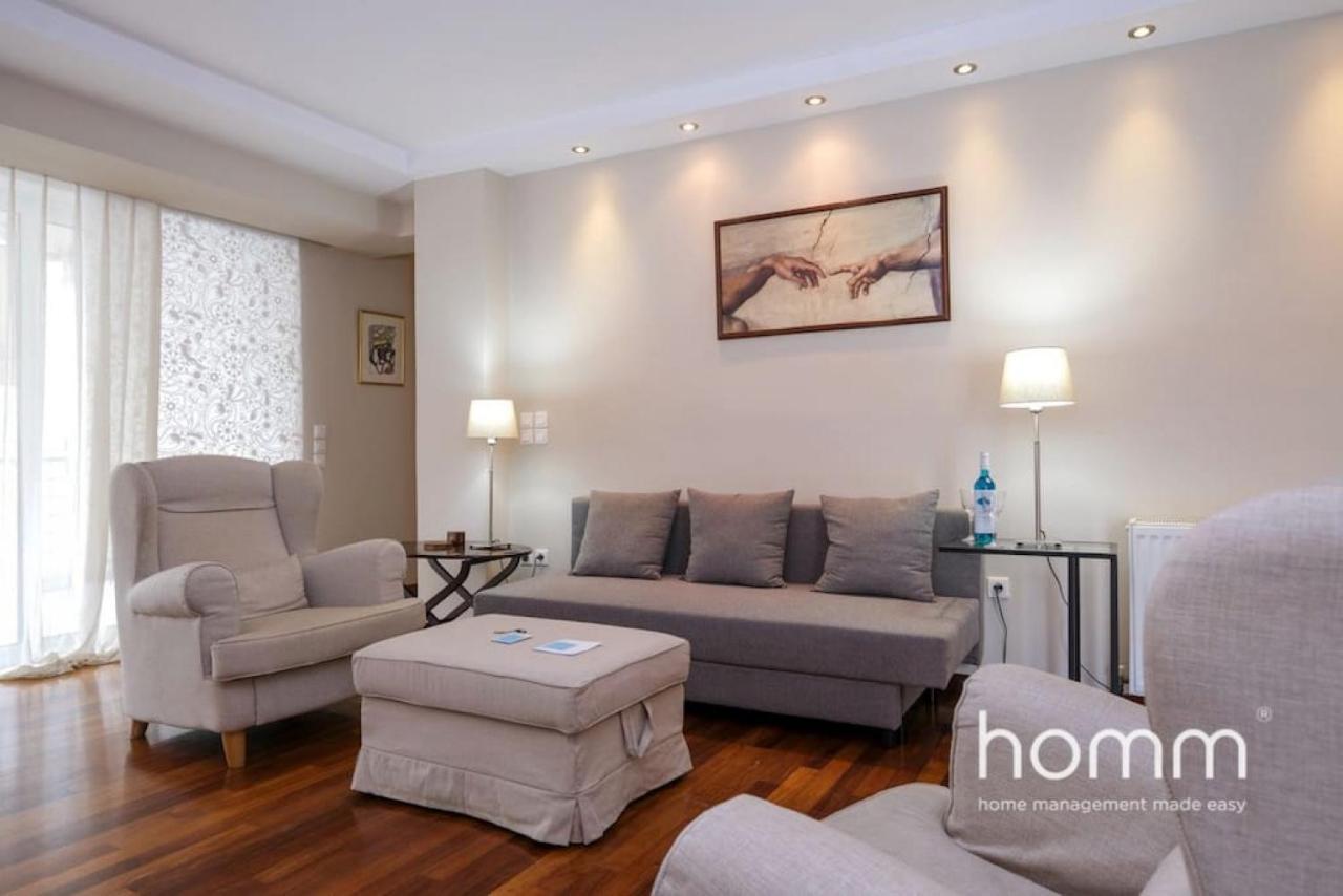 Piraeus Homm Apartment In Kazanova Str Sea View Bagian luar foto