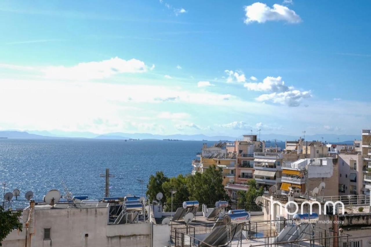 Piraeus Homm Apartment In Kazanova Str Sea View Bagian luar foto