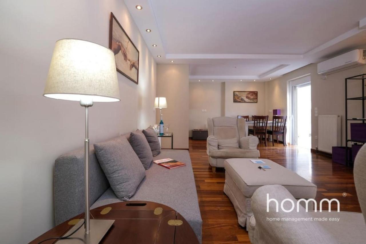 Piraeus Homm Apartment In Kazanova Str Sea View Bagian luar foto