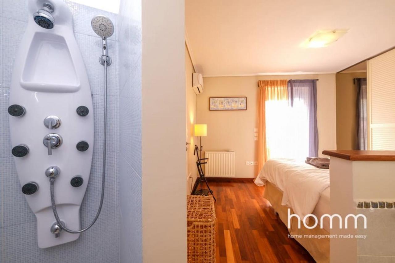 Piraeus Homm Apartment In Kazanova Str Sea View Bagian luar foto